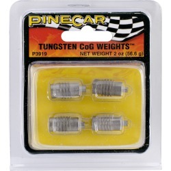 Pine Car Derby Weights 2oz - Tungsten Center of Gravity