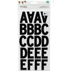 Black Subway Large Alpha Stickers - DIY Shop 2 - American Crafts