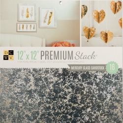 Mercury Glass Foil - DCWV Single-Sided Specialty Stack 12"X12" 16/Pkg