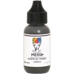 Umber - Dina Wakley Media Heavy Body Acrylic Paint 1oz