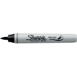 Black - Sharpie Brush Tip Permanent Marker Open Stock