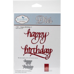 Happy Birthday 2 - Elizabeth Craft Metal Die