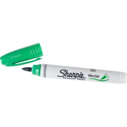 Green - Sharpie Brush Tip Permanent Marker Open Stock