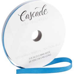 Nautical Blue - Cascade Grosgrain Ribbon 3/8" 20yd