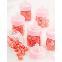 Pink Baby Bottles - Party Favors 12/Pkg