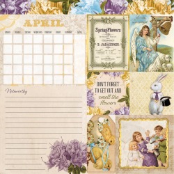 April Banner Year Paper - Bo Bunny
