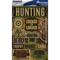 Hunting - Signature Dimensional Stickers 4.5