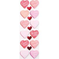 Handmade Valentine Candy Heart Stickers - Martha Stewart Crafts
