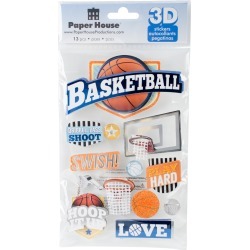 Basketball Swish - Paper House 3D Stickers