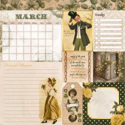 March Banner Year Paper - Bo Bunny