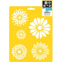 Daisies - Stencil Mania Stencil 7"X10"