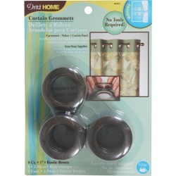 Rustic Brown - Curtain Grommets 1" Inner Diameter 8/Pkg
