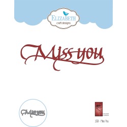 A Way With Words-Miss You - Elizabeth Craft Metal Die