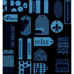 Chocolate On Ivory Tags - Canvas Corp