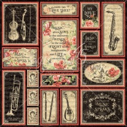 Lovely Lyrics Paper - Love Notes - Graphic 45