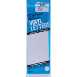 White - Permanent Adhesive Vinyl Numbers 4" 49/Pkg