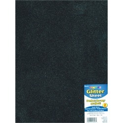 Black - Glitter Foam Sheet 9\