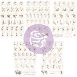 Spring Farmhouse Alpha Stickers - Prima