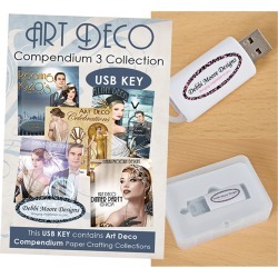 Art Deco Vol. 3 - Debbi Moore USB Key Compendium Paper Craft Collection