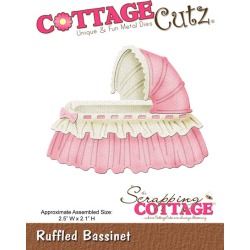 Ruffled Bassinet Metal Die - Cottage Cutz