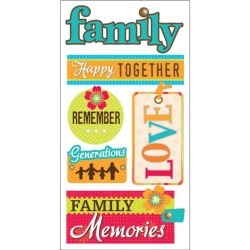 Family Memories Stickers - Essentials By Sandylion