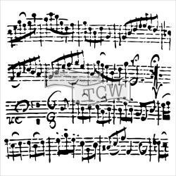 Sheet Music - Crafter's Workshop Template 12"X12"