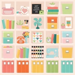 Happy Place Paper - Hey, Crafty Girl - Simple Stories
