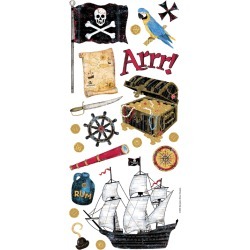 Pirate - Sandylion Stickers/Borders Packaged