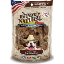 It's Purely Natural Treats 4oz - Chicken Jerky Bone - Shaped