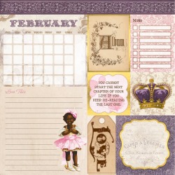 February Banner Year Paper - Bo Bunny