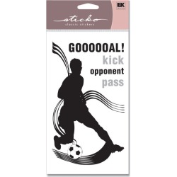 Boys Soccer Sticko Silhouette Stickers