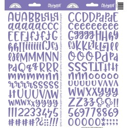 Lilac Abigail Alpha Stickers - Doodlebug