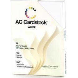 5 x 7 White Heavy Weight Cardstock Paper By American Crafts