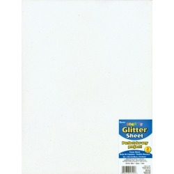 White - Glitter Foam Sheet 9\