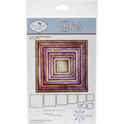 Stitched Squares - Elizabeth Craft Metal Die