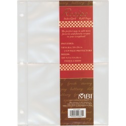(20) 5"X7" Pockets - Recipe 2-Up Refill Pages 10/Pkg