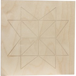 Baltic Birch Barn Star Sign