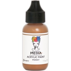 Penny - Dina Wakley Media Heavy Body Metallic Acrylic Paint 1oz