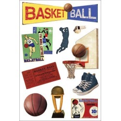Vintage Basketball Foam Stickers - Momenta