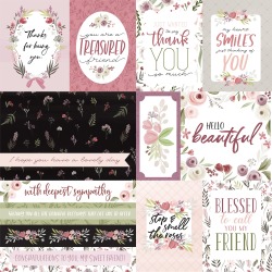 Elegant Journaling Cards Paper - Flora No.3 - Echo Park - PRE ORDER