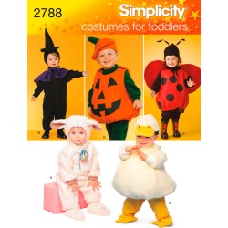 1/2,1,2,3,4 - Simplicity Toddlers Costumes
