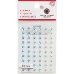 Blue and White Gemstone Stickers By Martha Stewart Crafts