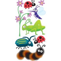 Bugs Lg 3D Stickers - Sandylion