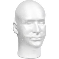 White - Styrofoam Head EPS Male Bulk