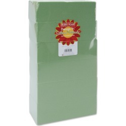 Green - Dry Foam Blocks 2.625 inches X3.5 inches X7.875 inches 6/Pkg