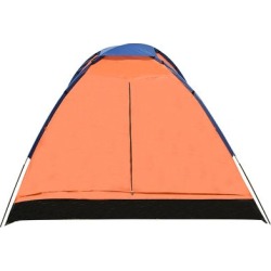 Barraca de Camping Sunfit para 3 Pessoas, Laranja/Azul Marinho