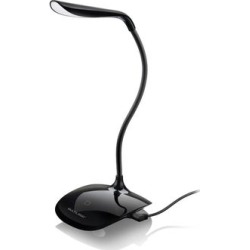 Luminária LED Multilaser AC272 3 Níveis de Luz USB, Preta