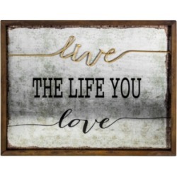 American Art Decor Live The Life You Love Rustic Wood Wall Art American Art Decor Live The Life You Love Rustic Wood Wall Art
