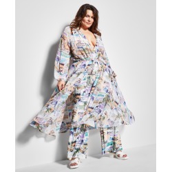 Royalty by Maluma Women's Printed Hooded Duster Swim Cover-Up, Created for Macy's found on MODAPINS