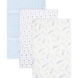 Hudson Baby Muslin Swaddle Blankets, 3-Pack, One Size